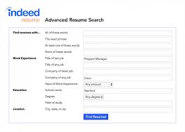 advanced resume search