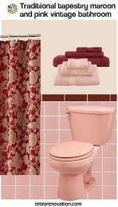 11 Ideas To Decorate A Burgundy And Pink Bathroom Maroon Bathroom Burgundy Bathroom Pink Bathroom Decor