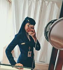 Saudi Airline Stewardess Malaysian Pretty Lovely Uniform Flight Attendant Flight Attendant Uniform Airline Cabin Crew