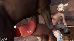 Yshtola docking with a horse~ [Eshu-chan]