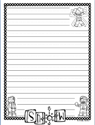 Winter Writing Paper Winter Writing Paper Winter Writing Writing Paper