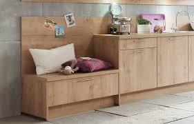 cool simple kitchen bench with storage