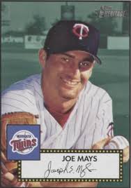 2001 Topps Heritage Autographs #THAJM Joe Mays Twins