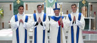 three men ordained transitional deacons