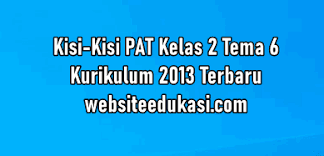 Bab ii (lanjutan) pedagang, penguasa. Kisi Kisi Pat Kelas 2 Tema 6 K13 Tahun 2021