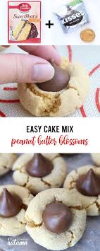 Easy Peanut Butter Cookies Just 4 Ingredients It S Always Autumn Recipe Easy Peanut Butter Easy Peanut Butter Cookies Cake Mix Cookie Recipes
