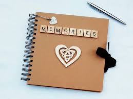 Memories Album Wedding Gift Idea Keepsake Scrapbook Marriage Photo Album Engagement Gift First Anniversary Rust Memory Album Photo Album Honeymoon Gifts