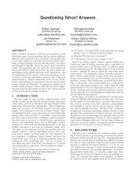 Pdf Questioning Yahoo Answers