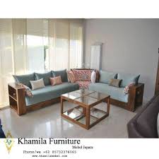 Kursi tamu kantor minimalis kayu jati terbaru. Kursi Tamu Minimalis Kayu Jati Solid Khamila Mebel Khamila Mebel Moroccan Decor Living Room Moroccan Living Room Living Room Sofa Design