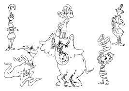 Characters From Horton Hears A Who Coloring Page - Free Printable Coloring  Pages For Kids