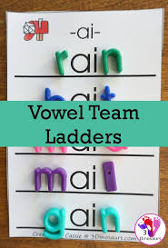 Word ladders 1 2 grade. Fun Hands On Vowel Team Ladders 3 Dinosaurs