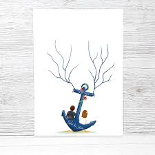 Weitere ideen zu baum vorlage fingerabdruck baum baum hochzeit. Wedding Tree Anker Fingerabdruckbaum