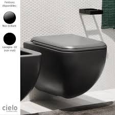 cuvette wc suspendue design shui comfort ceramique noire cielo cuvette wc suspendu wc suspendu cuvette toilette