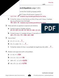 What you need to know to help your child succeed. Bridges In Mathematics Grade 5 Home Connections Answer Key Pgs 15 18 Teaching Mathematics