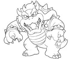 Bowser mario bros coloring pages. Bowser Super Mario Bros Coloring Pages Novocom Top