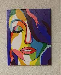 This is a good lesson for beginners and up. Girls Face Painting By Mvcanvases On Etsy Facepainting Face Art Painting Diy Art Painting Cubist Art