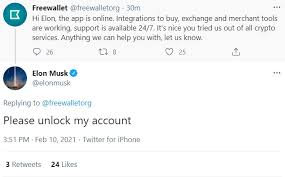 — elon musk (@elonmusk) december 20, 2020. Freewallet Org Is A Scam Elon Musk Account Locked By Freewallet Criminals