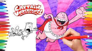 This is a great movie and belongs to a. Captain Underpants Epic Movie Coloring Pages 2 How To Draw Captain Underpants Videos For Kids Youtube