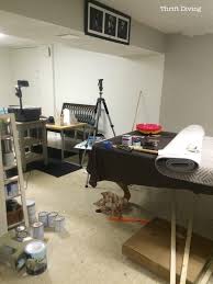 Once you start thinking about basement ideas you can't stop. Before After My Pretty Basement Office Makeover