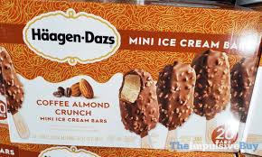 Taking bites into them causes sweet. Haagen Dazs Coffee Almond Crunch Mini Ice Cream Bars Jpg The Impulsive Buy