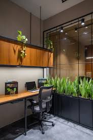 Maybe you would like to learn more about one of these? Office Design Keeping The Material Palette Natural Simple Interior Muse The Architects Diary Projeto De Home Office Escritorio Industrial Escritorio De Design Industrial