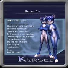 He was officially revealed on june 12th, 2018 alongside wario and the rest of the returning roster. Second Life Marketplace Kursed Fox Krystal Blue Avatar Box