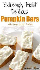 Pumpkin Bars Recipe Easy Pumpkin Bars Frosting Recipes Desserts