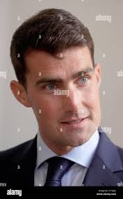 Finance minister jack chambers td speaks to the media ahead of a fianna  fail enterprise roundtable at leinster house in dublin. picture date:  wednesday september 4, 2024. hi-res stock photography and images -