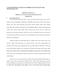 Doc Contoh Proposal Kegiatan Peringatan Maulid Nabi Muhammad Saw Dhee Wyy Academia Edu
