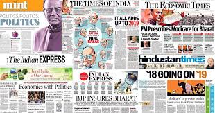 Video podcast latest news popular articles books webinars spotlight. Union Budget 2018 Lok Sabha Elections Modicare Occupy Front Pages Of Friday Newspapers