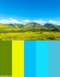 Beautiful Hills Of Maui Hawaii Color Scheme From Colorhunter Com Hawaii Theme Exterior House Colors Color