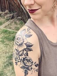Sholder Tattoos Idea Flower Tattoo Shoulder Shoulder Tattoo Quarter Sleeve Tattoos