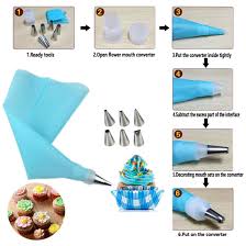 55 Pcs Cake Decorating Tools Set Icing Tipspiping Cake Nozzle Supplies Frosting Tools Set For Cupcakes Cookies Cake Decorating Tools Smooth Cake Cake Nozzles