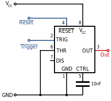 As discussed in the above section, the ic is in its standard monostable mode. 555 Timer Ic Wikipedia Republished Wiki 2