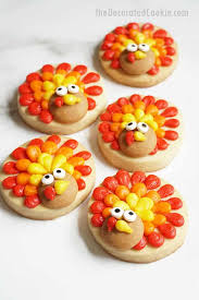 For best results, leave the stained glass centers free of icing and sprinkles. Piped Turkey Cookies Cute Simple Cookies For Thanksgiving Treats