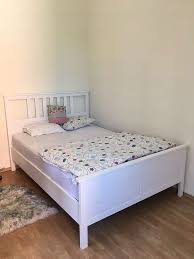 Bettgestell bettrahmenbezug boxspring bett doppelbett doppelbett mit led einzelbett futonbett betten. Hemnes Bettgestell 140x200 Np 190 Bett Bettgestell Bett Ideen