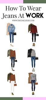 How To Wear Jeans At Work Jeans Outfit For Work How To Wear Jeans To Work Friday Outfit For Work