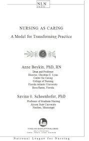 Whenever we provide culturally competent care by understanding cultural care values, expressions or patterns of a patient, we are using aesthetic knowledge. Nursing As Caring By Anne Boykin And Savina O Schoenhofer