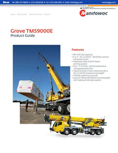 Grove TMS900E Truck Crane