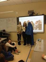 Wellesley High School English Teacher Shima Khan With A Student From Her Class Wearing English Teacher High School Public High School Public Elementary School