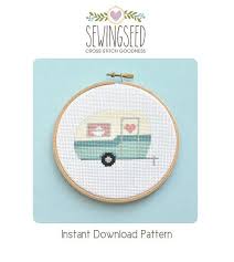 Get unlimited access to hundreds of free patterns. Retro Camper Vintage Travel Trailer Cross Stitch Pattern Instant Download Adventure Road Trip Camping Cross Stitch Patterns Modern Cross Stitch Patterns Stitch Patterns