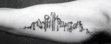 Colored texas tattoos on legs. 20 Dallas Skyline Tattoo Designs For Men Texas Ink Ideas