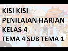 Aug 16, 2021 · soal ulangan harian atau di kurikulum 2013 disebut dengan penilaian (ph) untuk kelas 1 tema subtema beserta kunci jawaban dan pembahasannyasiswa. Kisi Kisi Penilaian Harian Kelas 4 Tema 1 Sub Tema 1 Education Youtube Words