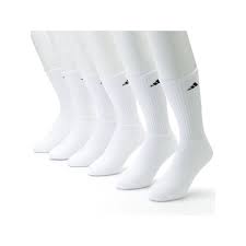 Men S Adidas 6 Pk Crew Socks Adidas Men Socks Socks Training