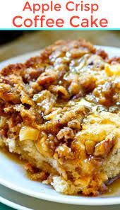 Apple Crisp Coffee Cake Recipe Breakfast Sweets Apple Cake Recipes Apple Recipes