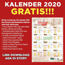 Hal ini tentunya bermanfaat untuk kita. Foto Dakwah Download Kalender Islam Tahun 2020 Beserta Puasa Sunnah Full Hd Pdf