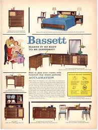Vintage Bassett Furniture Ad 1958 Bassett Furniture Retro Furniture Vintage Interior Design