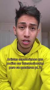 Artistas ecuatorianos 🇪🇨🔥 que podían ser internacionales pero se  quedaron 👊🏽