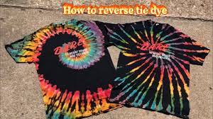 It will have a splatter effect on the clothing. How To Reverse Tie Dye Bleach Tie Dye Youtube