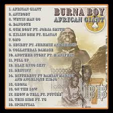 Burna Boys African Giant Makes History On Uk Albums Chart